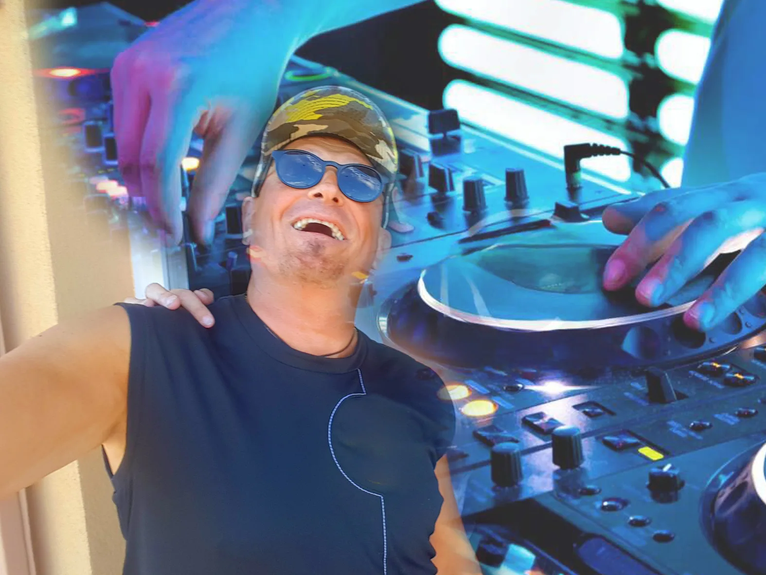Gilles Ritz, DJ, aux platines